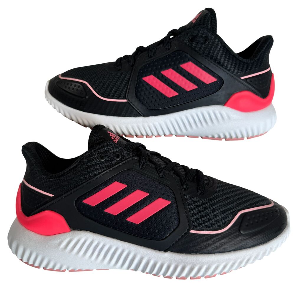 Adidas ClimaWarm Bounce Running Shoes G54870 Black Pink Women Size 6
